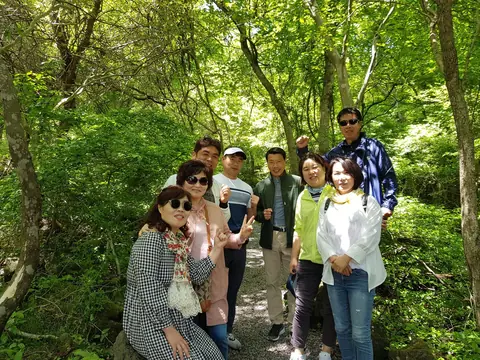 삼다애에 묵으며 제주를 여행한 친구모임 손님들